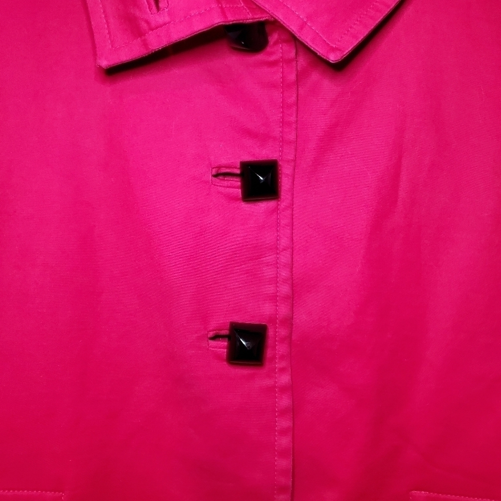 Pendleton By George Simonton Womens Red Jacket Size Large Mod Couture Rain Coat - Picture 4 of 16